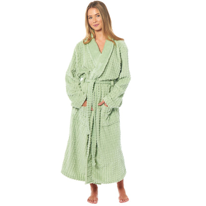 Women's Luxury Waffle Fleece Robe Soft Warm Long Dressing Gown with Belt and Pockets Loungewear by Daisy Dreamer. Buy now for £15.00. A Dressing Gown by Daisy Dreamer. _Hi_chtgptapp_optimised_this_description-generator,_Hi_chtgptapp_optimised_this_seo-met