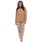 Women's Warm Soft Fleece Pyjama Set Cozy Loungewear PJs with Highland Cow Teddy Bear Design by Daisy Dreamer. Buy now for £18.00. A Pyjamas by Daisy Dreamer. _Hi_chtgptapp_optimised_this_description-generator,_Hi_chtgptapp_optimised_this_seo-meta-descript