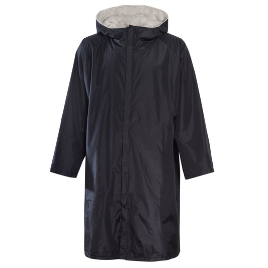 Changing Robe Kids Unisex Hooded Coat Black/Grey Windproof Waterproof Quick Dry for Beach Surfing Swimming by Heatwave Thermalwear. Buy now for £30.00.