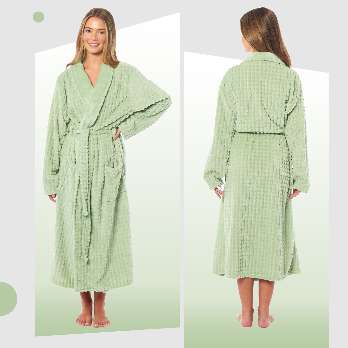 Women's Luxury Waffle Fleece Robe Soft Warm Long Dressing Gown with Belt and Pockets Loungewear by Daisy Dreamer. Buy now for £15.00. A Dressing Gown by Daisy Dreamer. _Hi_chtgptapp_optimised_this_description-generator,_Hi_chtgptapp_optimised_this_seo-met