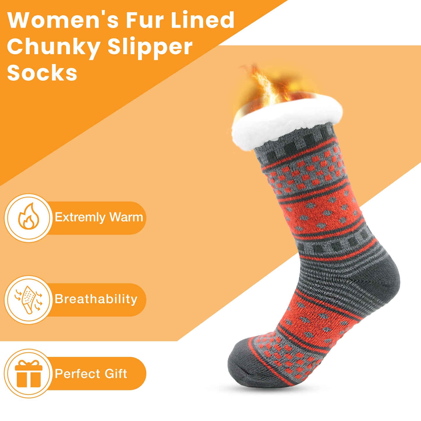 Pack of 2 Women's Fur Lined Chunky Slipper Socks Soft Warm & Cozy Winter Non-Slip Knitted Lounge Bed Socks by Socks Stack.. Buy now for £10.00. A Socks by Sock Stack. _Hi_chtgptapp_optimised_this_description-generator,_Hi_chtgptapp_optimised_this_seo-meta