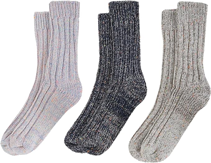 3 Pairs Womens Natural Thermal Alpaca Wool Socks Ultra Soft Warm Winter Boot Socks Non Slip Grippers Cute Nordic Designs Sizes UK 4-7 Daisy Dreamer. Buy now for £11.00.