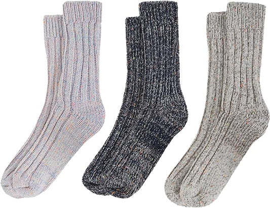 3 Pairs Womens Natural Thermal Alpaca Wool Socks Ultra Soft Warm Winter Boot Socks Non Slip Grippers Cute Nordic Designs Sizes UK 4-7 Daisy Dreamer. Buy now for £11.00.