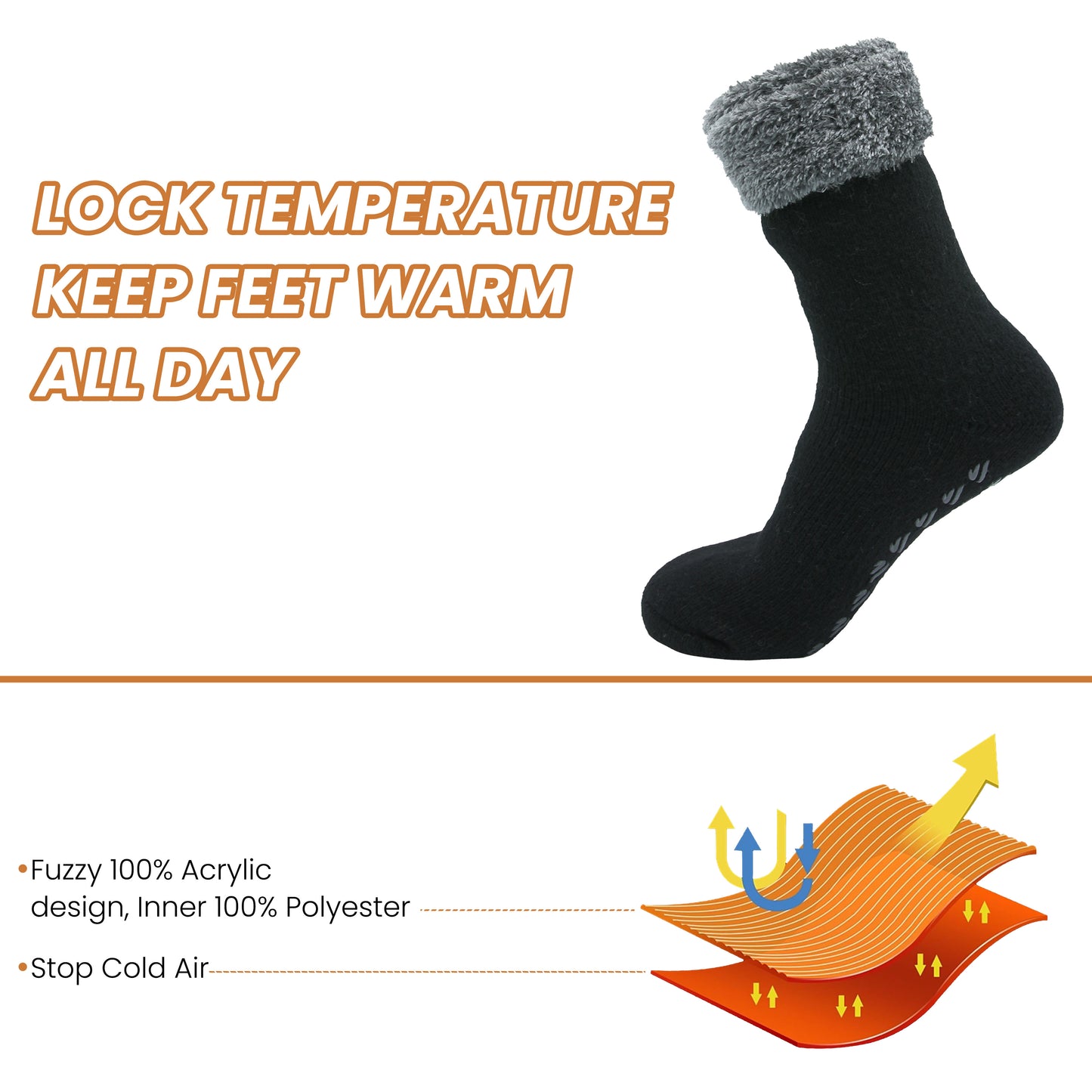 Pack of 2 Women's Feather Soft TOT Slipper Socks with Anti-Slip Grips Fleece Lined Cozy Winter Indoor Lounge Socks by Sock Stack. Buy now for £14.00. A Socks by Sock Stack. _Hi_chtgptapp_optimised_this_description-generator,_Hi_chtgptapp_optimised_this_se