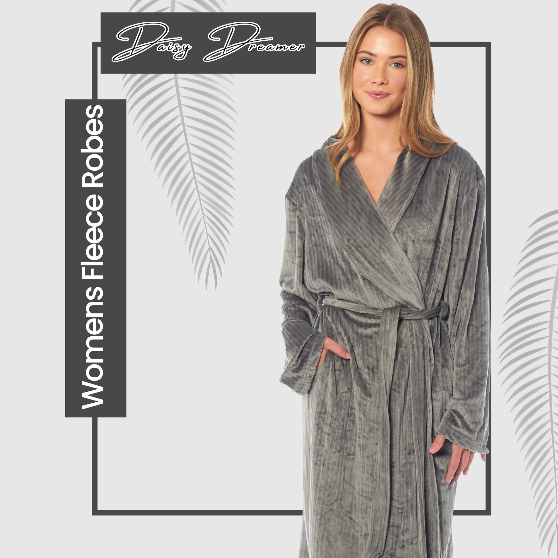 Women's Soft Warm Stripe Jacquard Long Dressing Gown with Belt and Pockets Cosy Shawl Collar Loungewear Robe By Daisy Dreamer. Buy now for £15.00. A Dressing Gown by OLIVIA ROCCO. _Hi_chtgptapp_optimised_this_description-generator,_Hi_chtgptapp_optimised_