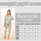 Women's Sloth Soft Fleece Pyjama Set Long Sleeve Animal Print Warm PJs Loungewear Sleepwear for Ladies by Daisy Dreamer