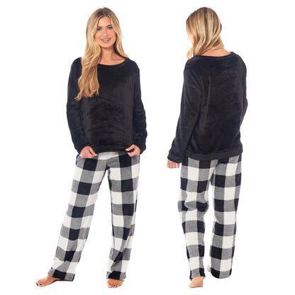 Women's Buffalo Check Fleece Pyjamas Set Long Sleeve Top and Bottoms Warm Nightwear Stylish Loungewear Multiple Sizes Available by Daisy Dreamer. Buy now for £15.00. A Pyjamas by Daisy Dreamer. _Hi_chtgptapp_optimised_this_description-generator,_Hi_chtgpt