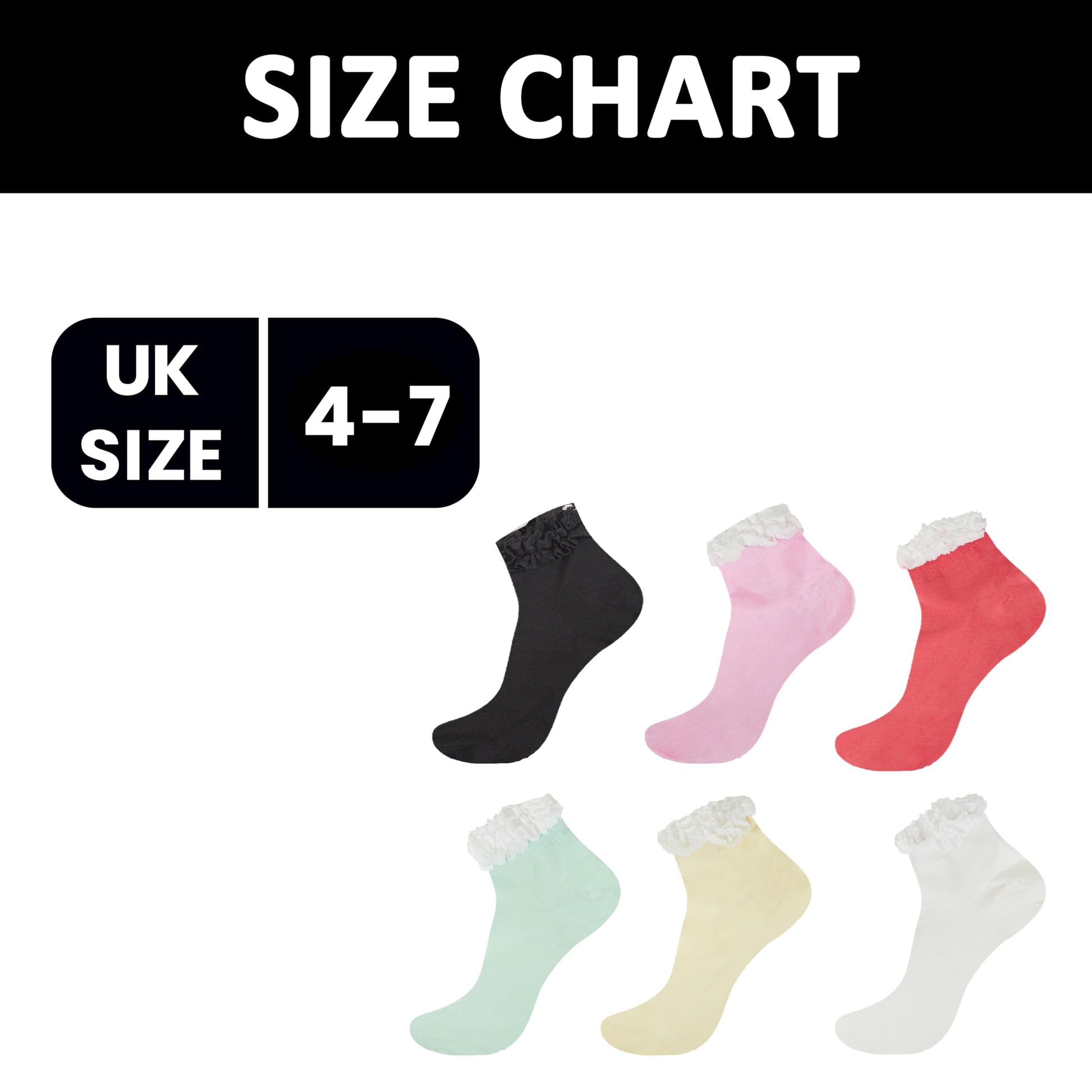 6 Pairs Ladies Bamboo Lace Socks Ultra Soft Antibacterial Moisture-Wicking Breathable Fashion Socks UK 4-7 Assorted Colours by Sock Stack. Buy now for £10.00. A Socks by Sock Stack. _Hi_chtgptapp_optimised_this_description-generator,_Hi_chtgptapp_optimise