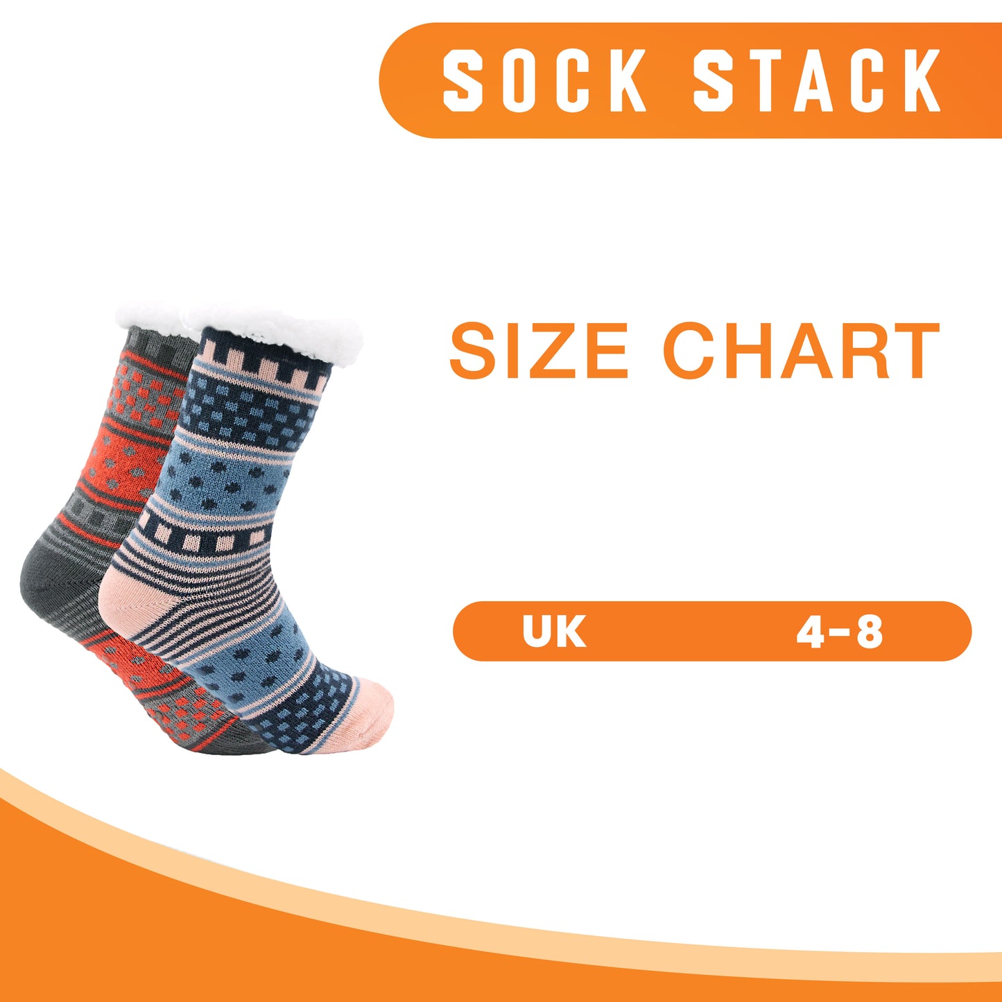 Pack of 2 Women's Fur Lined Chunky Slipper Socks Soft Warm & Cozy Winter Non-Slip Knitted Lounge Bed Socks by Socks Stack.. Buy now for £10.00. A Socks by Sock Stack. _Hi_chtgptapp_optimised_this_description-generator,_Hi_chtgptapp_optimised_this_seo-meta