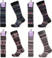 4 Pairs Ladies Ski Boot Socks Knee Length Cotton Rich with Full Cushioning and Thermal Insulation for Warmth and Comfort Fair Isle Pattern Fits Sizes 4-7 by Sock Stack. Buy now for £8.00. A Socks by Sock Stack. _Hi_chtgptapp_optimised_this_description-gen