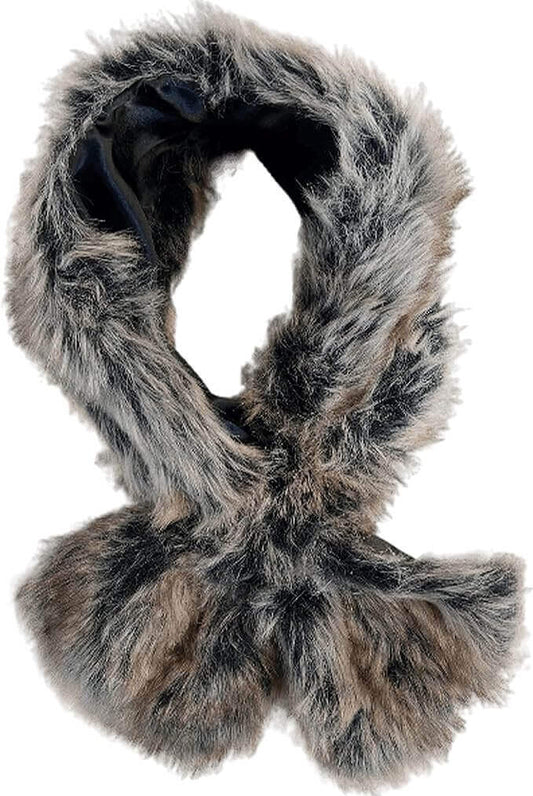 Elegant Faux Fur Winter Scarf Wrap Collar Shawl for Women Paris Style Neck Warmer Perfect for Parties Weddings and Special Occasions One Size by Sock Stack. Buy now for £10.00.