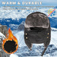 Men's 3 In 1 Waterproof Trapper Hat Face Mask Neck Warmer Ear Flaps Windproof Snowproof Winter Hat for Skiing Snowboarding Outdoor Faux Fur Lining Breathable Polyester One Size Black by Heatwave Thermalwear. Buy now for £8.00.