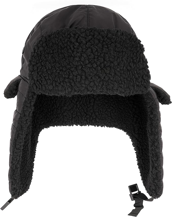 Mens Ribbed Waterproof Trapper Hat with 3M Thinsulate Fleece Lining for Winter Warmth and Cold Weather Protection by Heatwave Thermalwear. Buy now for £8.00.