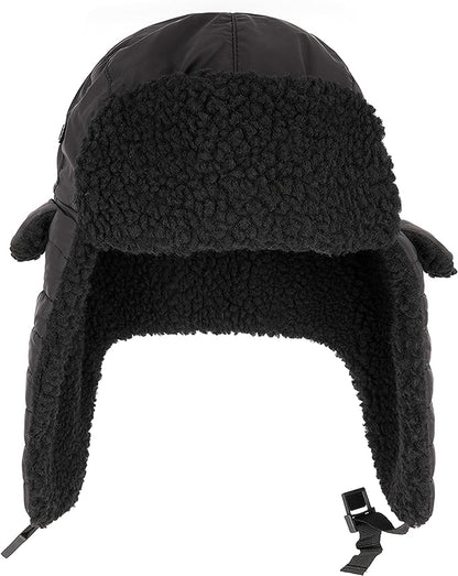Mens Ribbed Waterproof Trapper Hat with 3M Thinsulate Fleece Lining for Winter Warmth and Cold Weather Protection by Heatwave Thermalwear. Buy now for £8.00.