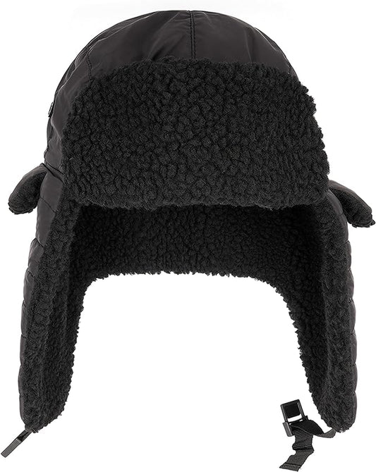 Mens Ribbed Waterproof Trapper Hat with 3M Thinsulate Fleece Lining for Winter Warmth and Cold Weather Protection by Heatwave Thermalwear. Buy now for £8.00.