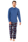 Men's Thermal Fleece Pyjama Set with Stylish Check Pants Soft Warm Loungewear PJs for Winter Perfect for Sleeping and Lounging in Various Sizes by Daisy Dreamer. Buy now for £14.00.