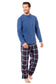 Men's Thermal Fleece Pyjama Set with Stylish Check Pants Soft Warm Loungewear PJs for Winter Perfect for Sleeping and Lounging in Various Sizes by Daisy Dreamer. Buy now for £14.00.