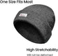 Pack of 2 Mens Winter Ski Beanie Hats with 3M Thinsulate Thermal Lining for Skiing Snowboarding Outdoor Activities Warm Breathable Moisture-Wicking Knit Caps by Sock Stack. Buy now for £8.00.