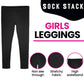 Pack of 3 Girls Thermal Fleece Leggings Warm Stretchable Winter Pants Versatile Kids Wear for Cold Weather Outdoor Activities School Home by Heatwave Thermalwear. Buy now for £8.00.