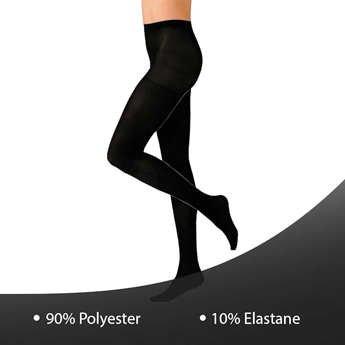 Pack of 3 Women's Black Thermal Tights 140 Denier Soft Cozy Winter Warmth Comfortable Fit Multiple Sizes Ideal for Cold Weather Fashion by Heatwave Thermalwear. Buy now for £11.00.