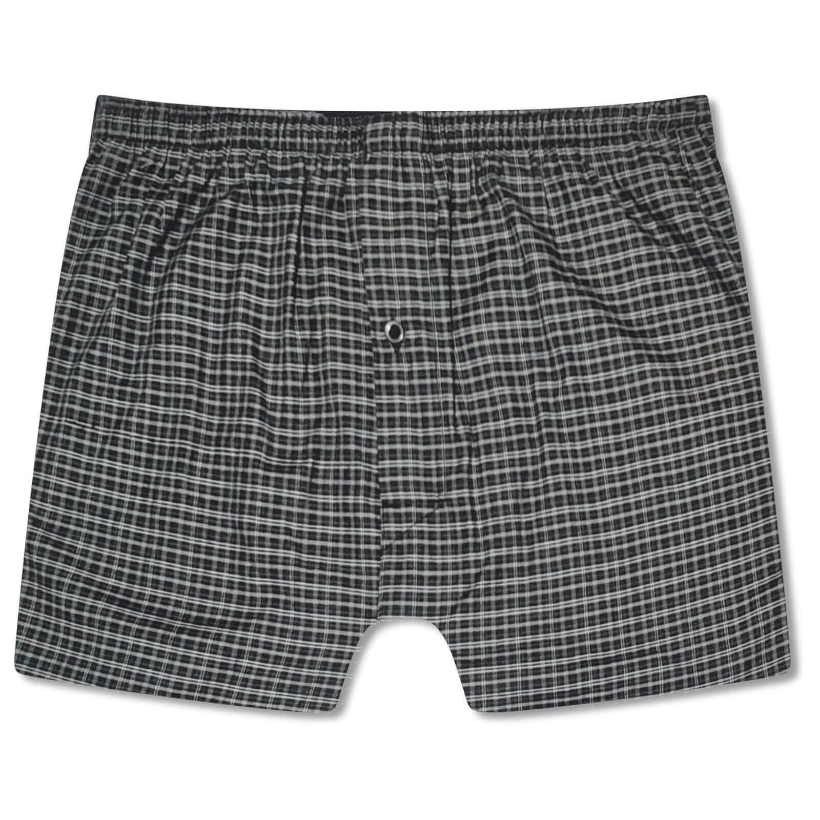 Pack of 6 Kids Loose Fit Woven Boxers Durable Cotton Blend with Elastic Waistband Sizes 5-13 Years Ideal for School Sports KB01 by Sock Stack. Buy now for £8.00.