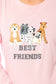 Soft Pink Dogs Pyjama Lounge Set for Women Comfortable Cotton Long Sleeve Top with Patterned Bottoms Elasticated Waistband Cozy PJs Available in Sizes Small to X Large Daisy Dreamer. Buy now for £15.00.