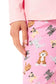 Soft Pink Dogs Pyjama Lounge Set for Women Comfortable Cotton Long Sleeve Top with Patterned Bottoms Elasticated Waistband Cozy PJs Available in Sizes Small to X Large Daisy Dreamer. Buy now for £15.00.