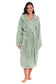 Ultra-Soft Sage Green Fleece Womens Extra-Long Velvet Bathrobe Cozy Loungewear Perfect for Cold Mornings and Evenings by Daisy Dreamer. Buy now for £20.00.