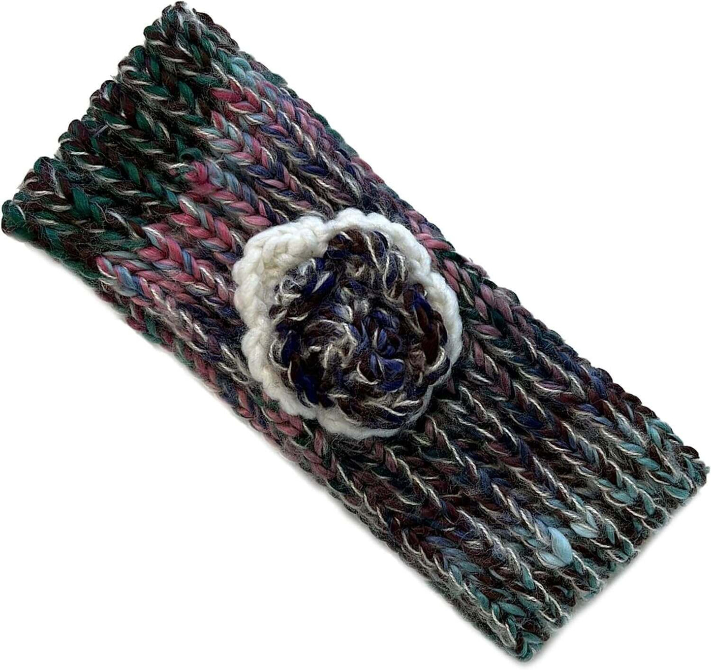 Women's Cozy Acrylic Knitted Headband and Hand Warmer Set Soft Winter Ski Fashion Accessory Warm Versatile Fit for Casual Outings and Cozy Nights by Daisy Dreamer. Buy now for £7.00.