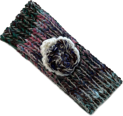 Women's Cozy Acrylic Knitted Headband and Hand Warmer Set Soft Winter Ski Fashion Accessory Warm Versatile Fit for Casual Outings and Cozy Nights by Daisy Dreamer. Buy now for £7.00.