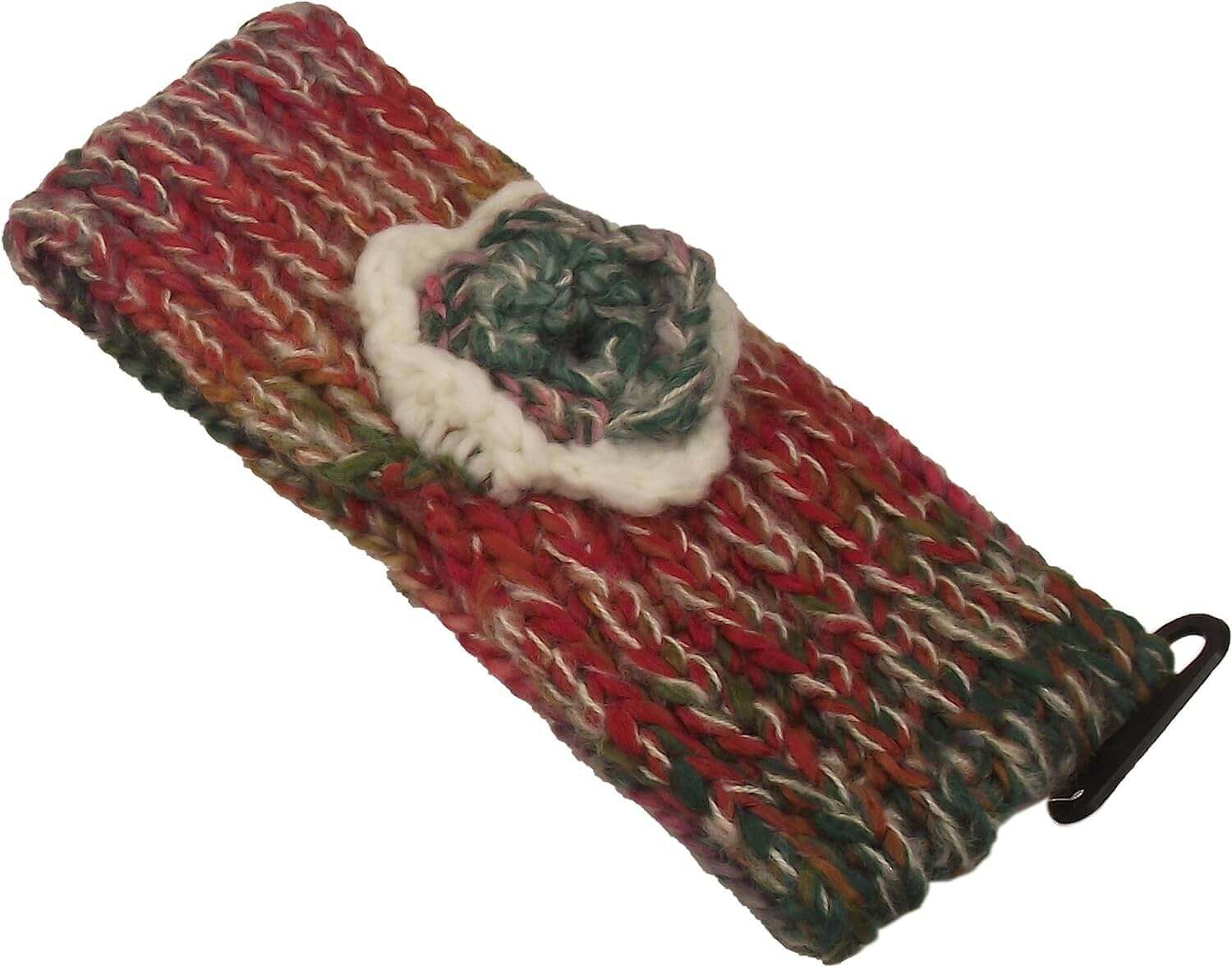 Women's Cozy Acrylic Knitted Headband and Hand Warmer Set Soft Winter Ski Fashion Accessory Warm Versatile Fit for Casual Outings and Cozy Nights by Daisy Dreamer. Buy now for £7.00.