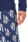 Women's Navy Tiger Print Polar Fleece Pyjama Set Soft Comfortable Loungewear Long Sleeve Top Elasticated Bottoms Stylish Gift Nightwear by Daisy Dreamer. Buy now for £15.00.