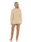 Women's Ultra-Soft Fleece Dog Snuggle Pyjama Set with Elasticated Patterned Pants Cozy Long Sleeve Top Winter Loungewear Sleepwear UK Sizes 8-22 by Daisy Dreamer. Buy now for £20.00.