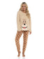 Women's Ultra-Soft Fleece Dog Snuggle Pyjama Set with Elasticated Patterned Pants Cozy Long Sleeve Top Winter Loungewear Sleepwear UK Sizes 8-22 by Daisy Dreamer. Buy now for £20.00.