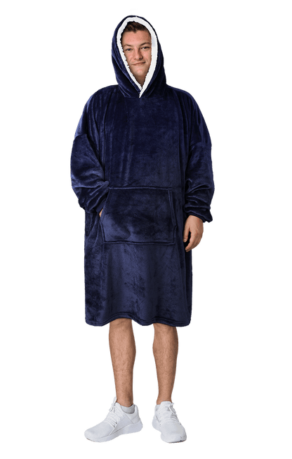 Oversized Men's Hooded Blanket Sweatshirt with Sherpa Lining Plush Wearable Hoodie for Lounging Camping One Size Fits All by Daisy Dreamer. Buy now for £18.00. A Hooded Blanket by Sock Stack. _Hi_chtgptapp_optimised_this_description-generator,_Hi_chtgptap