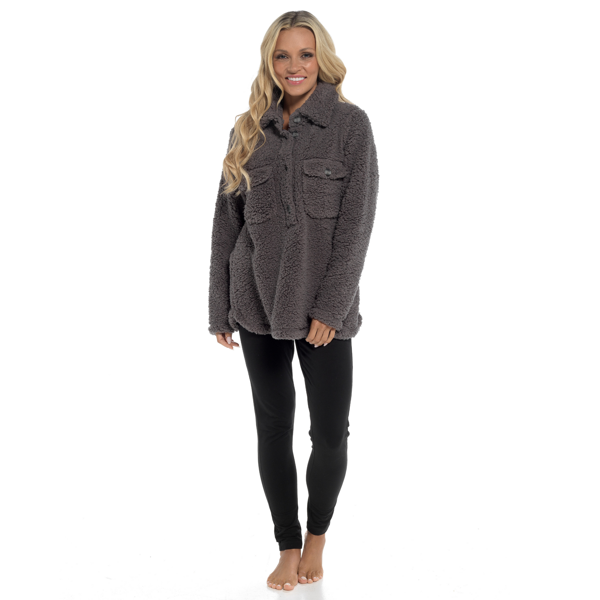 Women's Ultra-Soft Sherpa Lounge Set Long Sleeve Top and Leggings with Double Pockets Cozy Pajamas for Chilly Days Multiple Sizes Daisy Dreamer. Buy now for £20.00. A Pyjamas by Daisy Dreamer. _Hi_chtgptapp_optimised_this_description-generator,_Hi_chtgpta