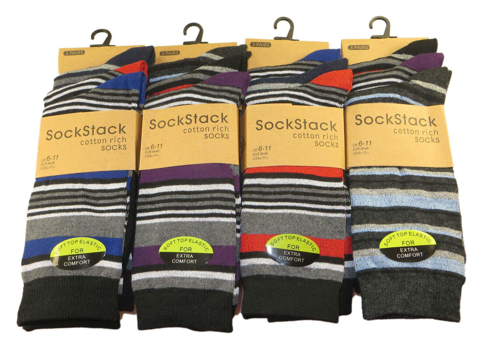 12 Pairs Mens Premium Cotton Argyle Stripe Diamond Pattern Formal Shoe Socks Flat Toe Seam Durable Comfortable Business Wear UK 6-11 by Sock Stack. Buy now for £7.00.