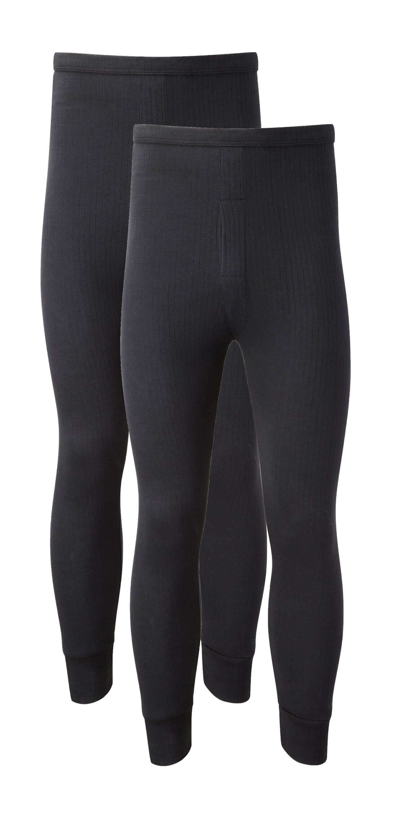 Heatwave® Pack Of 2 Men's Thermal Trousers Long Johns, Warm Underwear Set.  Buy Now For £10.00.