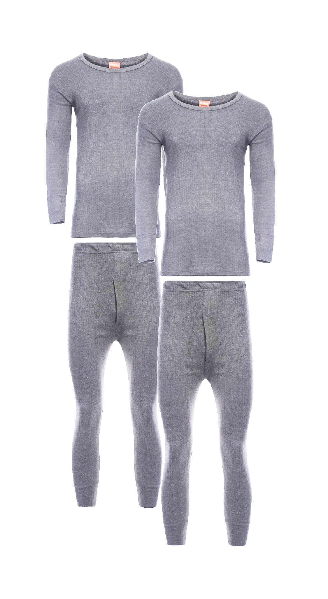 Heatwave® Pack of 2 Men's Thermal Underwear Set, Long Sleeve Top & Long ...