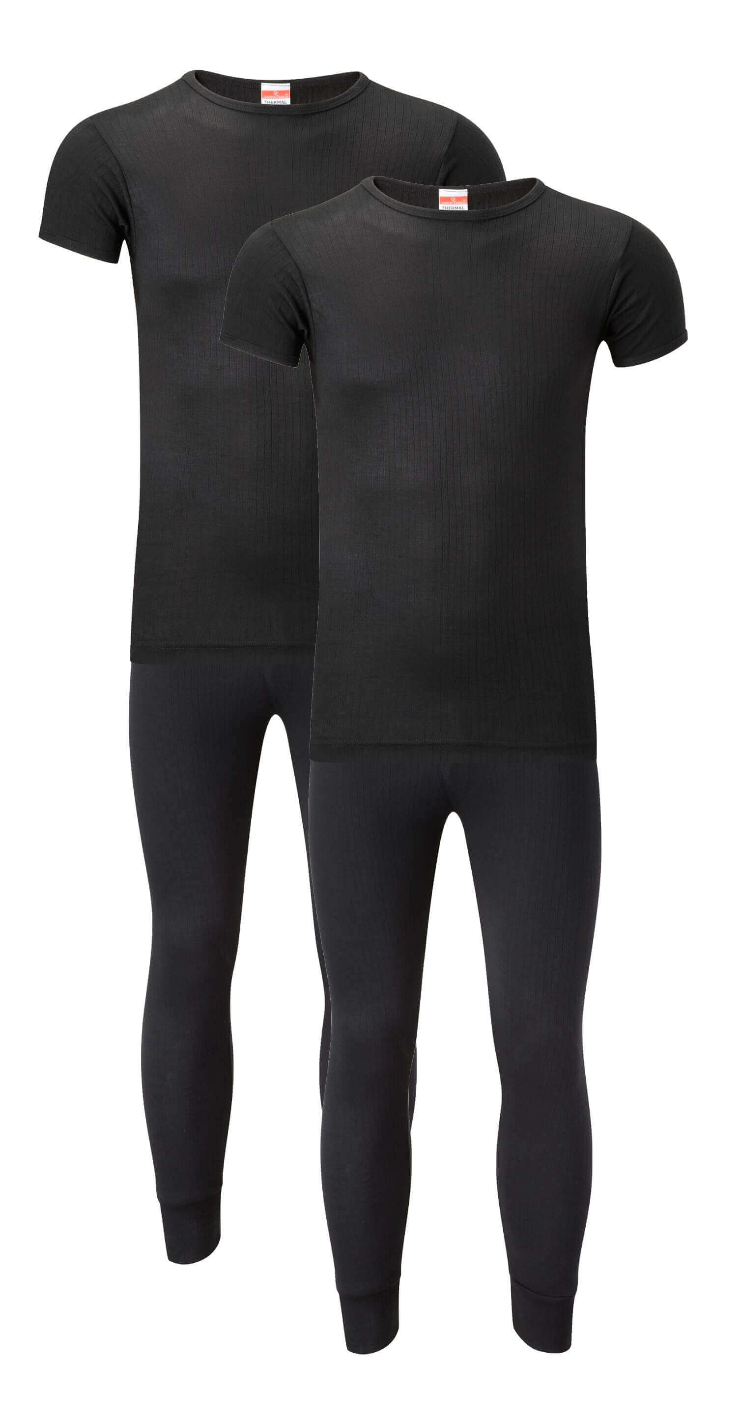 Heatwave® Pack Of 2 Men's Thermal Underwear Set, T-Shirt & Pants Baselayer  Set. Buy Now For £18.00.