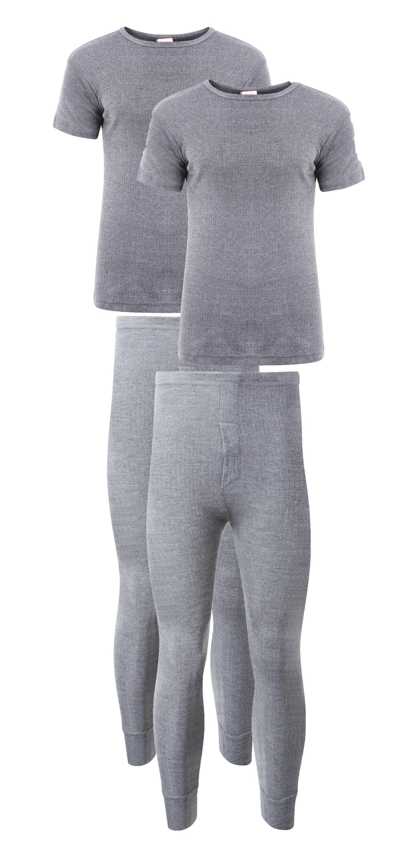 Heatwave® Pack Of 2 Men's Thermal Underwear Set, T-Shirt & Pants