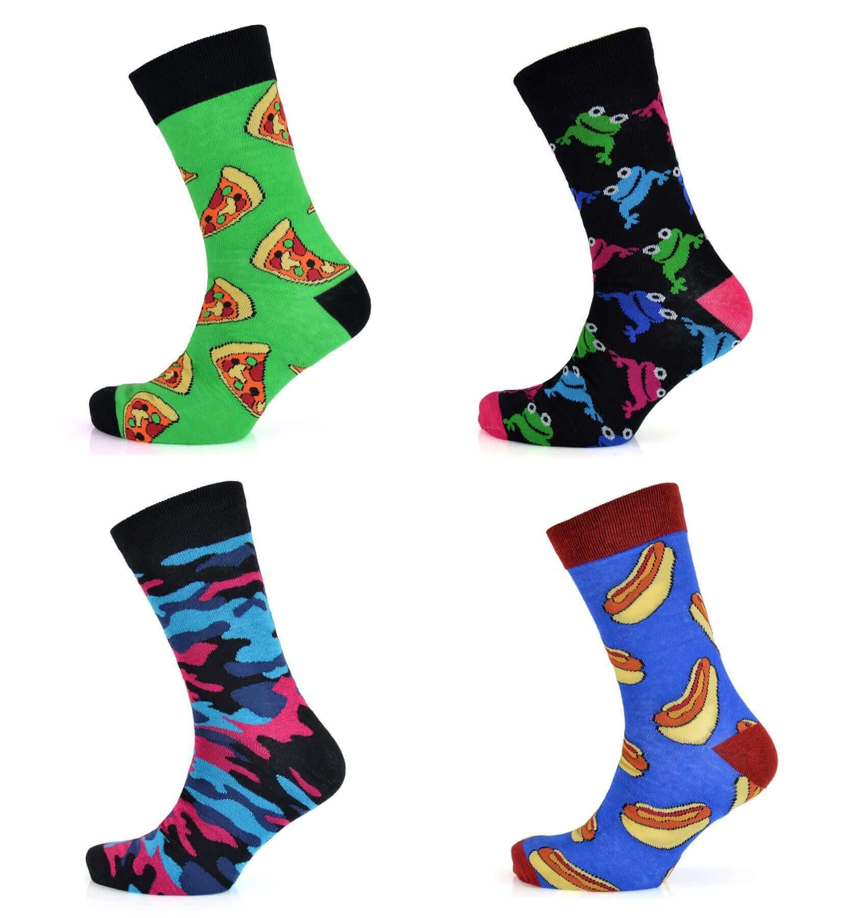 4 Pack Mens Christmas Socks Cotton Rich Fun Festive Designs Perfect Stocking Filler Holiday Gift UK 6-11 EUR 39-45 by Sock Stack. Buy now for £8.00.