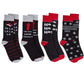 4 Pack Mens Christmas Socks Cotton Rich Fun Festive Designs Perfect Stocking Filler Holiday Gift UK 6-11 EUR 39-45 by Sock Stack. Buy now for £8.00.