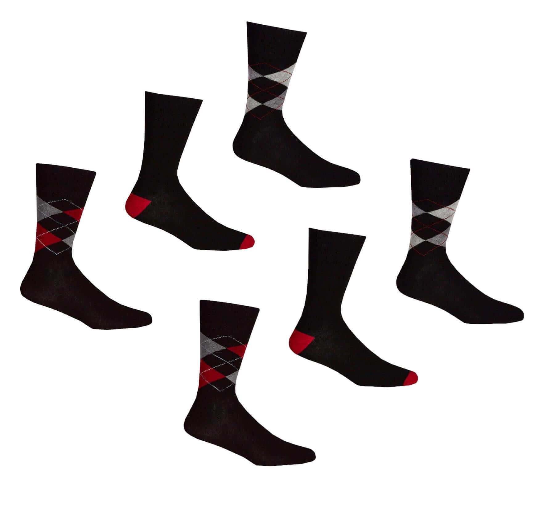 6 Pairs Mens Bamboo Socks Argyle Stripe Breathable Moisture-Wicking Casual Suit Anti-Odor Soft Grip Elastic Hand-Linked Toe Seam UK 6-11 EUR 39-45 Sock Stack. Buy now for £8.00.