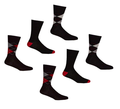 6 Pairs Mens Bamboo Socks Argyle Stripe Breathable Moisture-Wicking Casual Suit Anti-Odor Soft Grip Elastic Hand-Linked Toe Seam UK 6-11 EUR 39-45 Sock Stack. Buy now for £8.00.