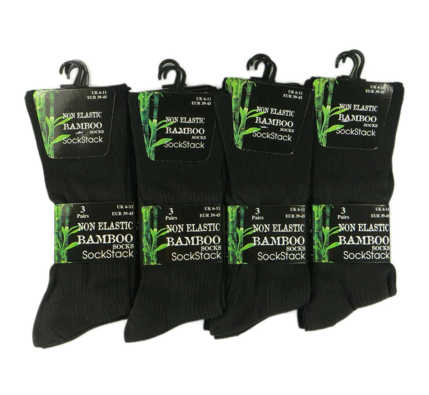 6 Pairs Men's Bamboo Socks Loose Top Soft Grip Anti Bacterial Moisture-Wicking Reinforced Heel and Toe Comfortable Durable UK 6-11 EUR 39-45 by Sock Stack. Buy now for £7.00.