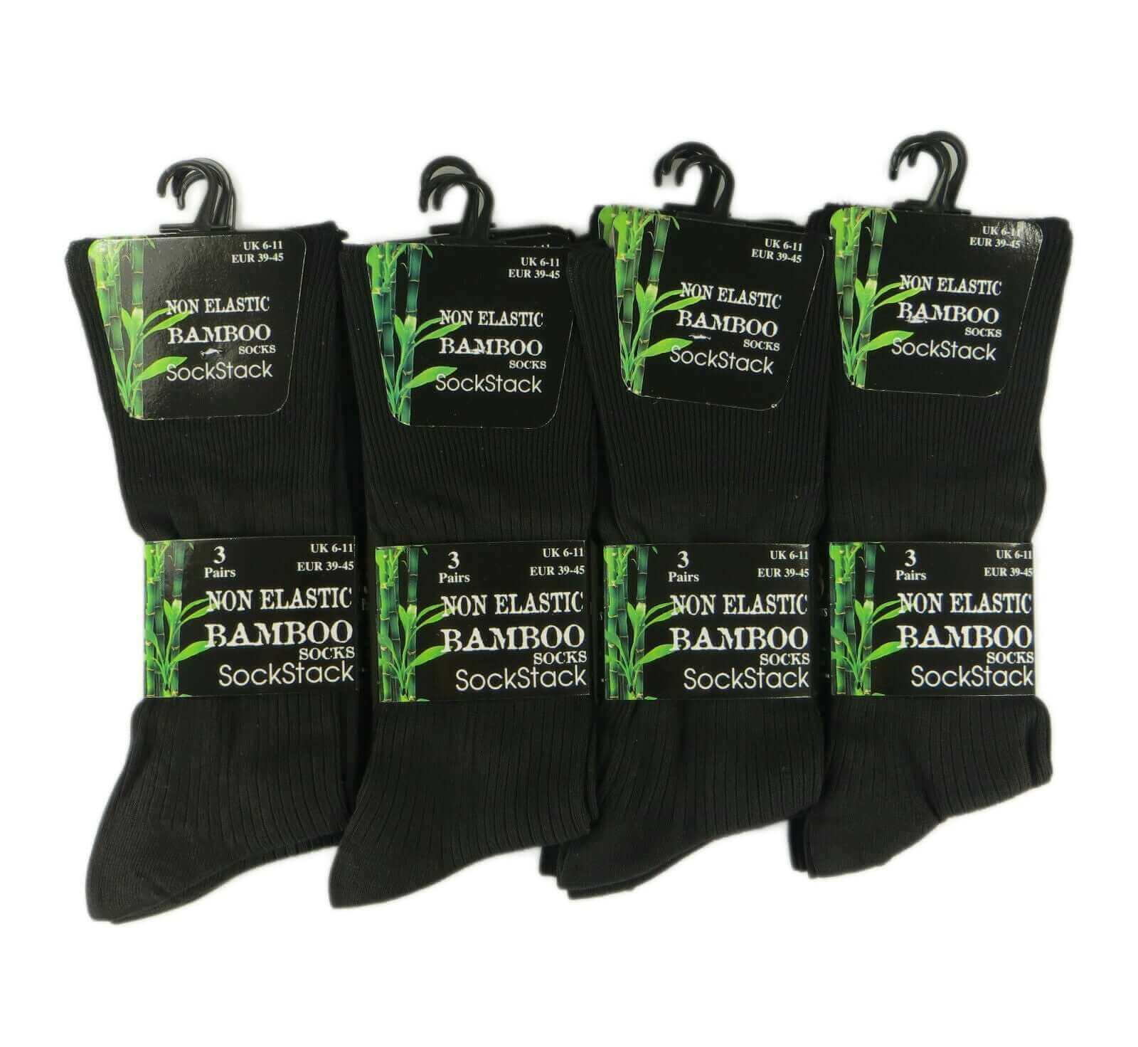 6 Pairs Men's Bamboo Socks Loose Top Soft Grip Anti Bacterial Moisture-Wicking Reinforced Heel and Toe Comfortable Durable UK 6-11 EUR 39-45 by Sock Stack. Buy now for £7.00.