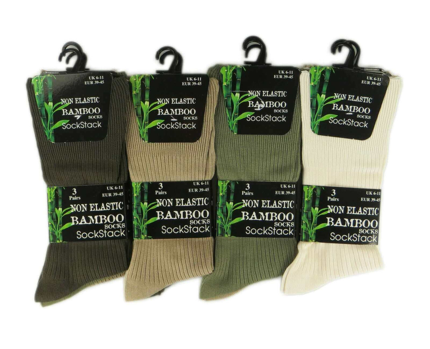 6 Pairs Men's Bamboo Socks Loose Top Soft Grip Anti Bacterial Moisture-Wicking Reinforced Heel and Toe Comfortable Durable UK 6-11 EUR 39-45 by Sock Stack. Buy now for £7.00.