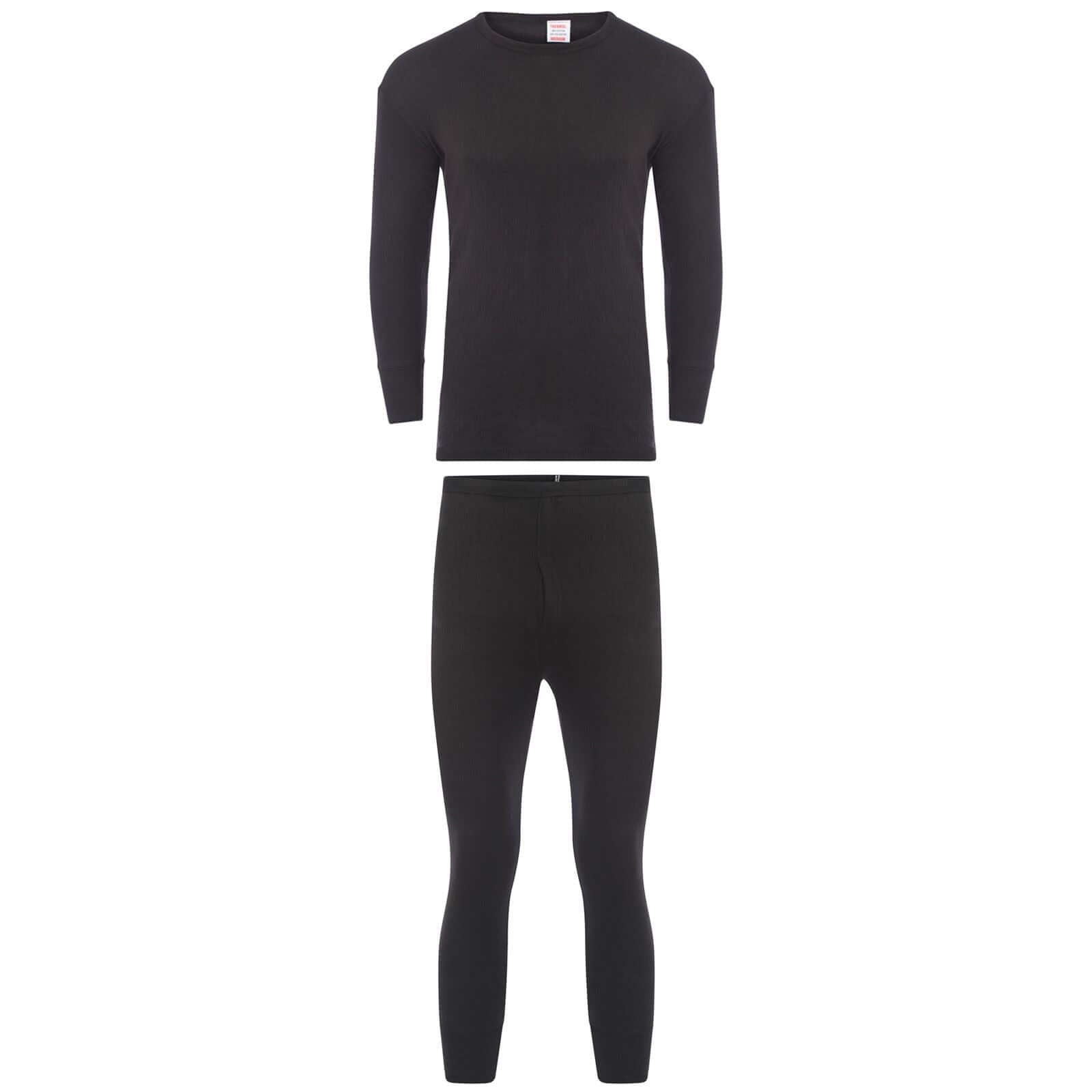 Kids Winter Thermal Underwear Set Boys Warm Long Sleeve Top and Pants Cozy Insulating Base Layer Sizes 3-13 Charcoal Black by Heatwave Thermalwear. Buy now for £7.00.