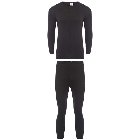 Kids Winter Thermal Underwear Set Boys Warm Long Sleeve Top and Pants Cozy Insulating Base Layer Sizes 3-13 Charcoal Black by Heatwave Thermalwear. Buy now for £7.00.